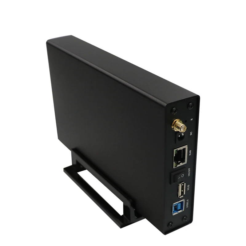 Multi function 5GBPS aluminum external hard drive case usb 3 0 2 5 sata RJ45 wifi