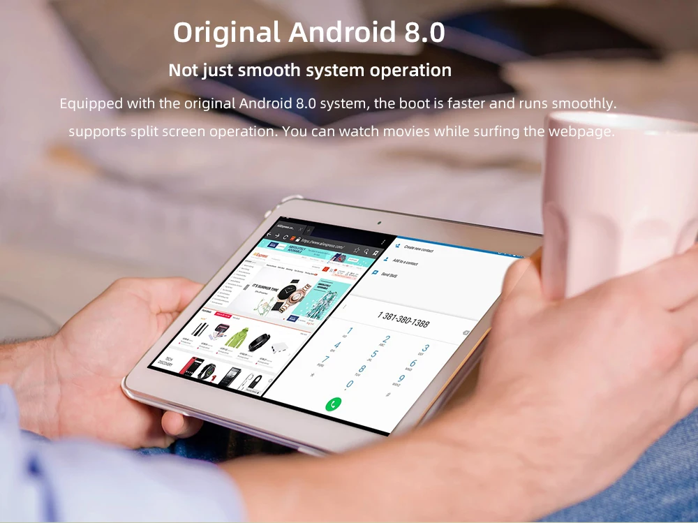 CIGE глобальная Версия ОС Android 8,0 10 дюймов планшет Octa Core 6 ГБ Оперативная память 64 Гб Встроенная память 1280*800 с двумя сим-картами Планшеты PC 10,1 игровой