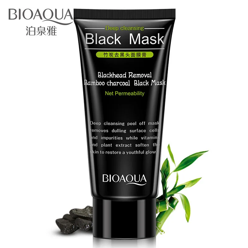 

BIOAQUA Blackhead Remover Bamboo Charcoal Black Mask Anti-Aging Moisturizing Acne Treatment Oil Control Clean Pores Hyaluronic