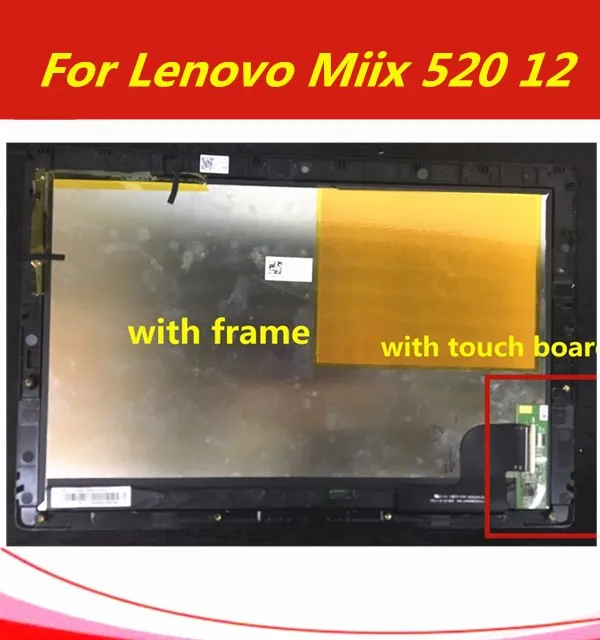 

Original lcd display For Lenovo Miix 520-12Ikb miix520-12 series 12.2" Touchscreen Lcd 2 In 1 Notebook lcd screen assembly