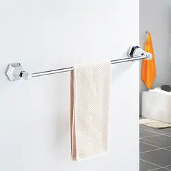 Настенный Chrome ванная комната для ванной полотенца стойки бар отеля дома вешалка на стену держатель для хранения Rail полка 93010L
