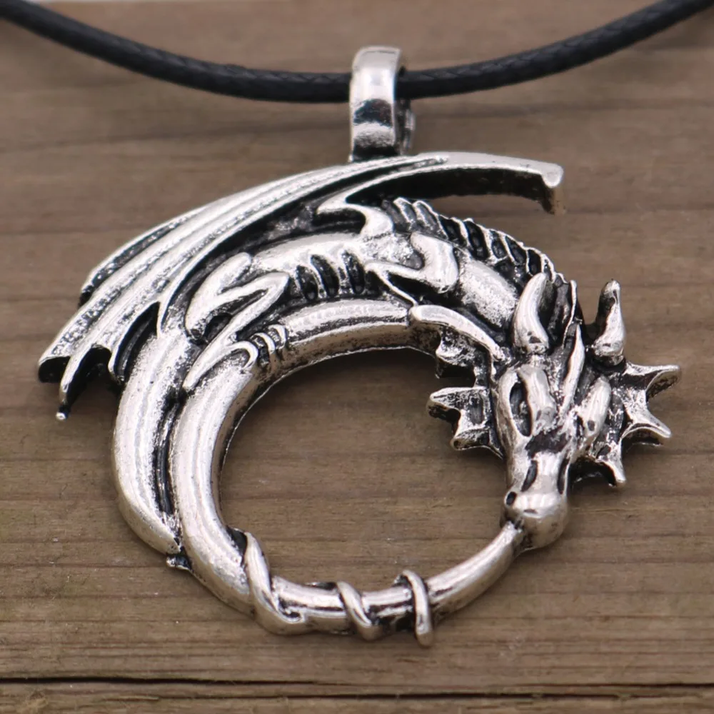 Амулет Викинга подвеска с драконом ожерелье подвеской в виде крылатого dragon on