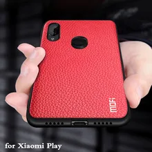 

For Xiaomi Play Case Cover For Mi Play Back Cover Silicone Shockproof Case Capas MOFi Original for Xiomi Play PU Leather Folio