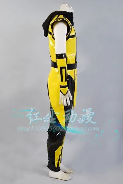 Скорпион Mortal Kombat 3 желтый костюм Косплей Костюм Любой Размер|cosplay costume|scorpion mortal