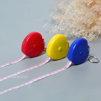 

Costume gifts Key buckle heart-shaped Measurer Measuring Body Waist Tape Measurer 60inch 150cm Measure Retractable Ruler