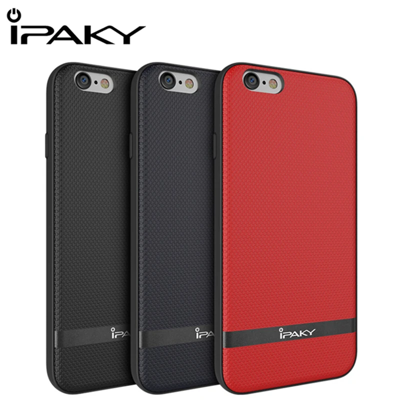 iPaky For iPhone 6 Plus Case Cover PC Plastic Bumper + Soft TPU Silicone Leather iPhone6 Protective Shield |