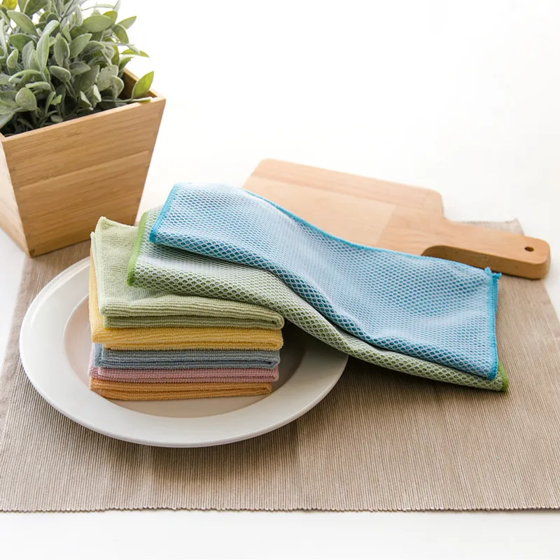 3PCS microfiber cloth for washing dishes kitchen towel micro fiber