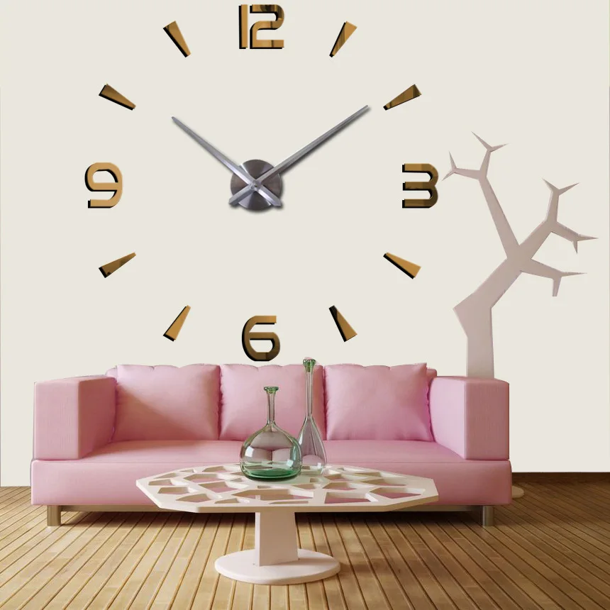 3D DIY настенные часы зеркальное домашнее украшение часы настенные стикеры тихие часы Большие размеры украшения гостиной современный дизайн подарок