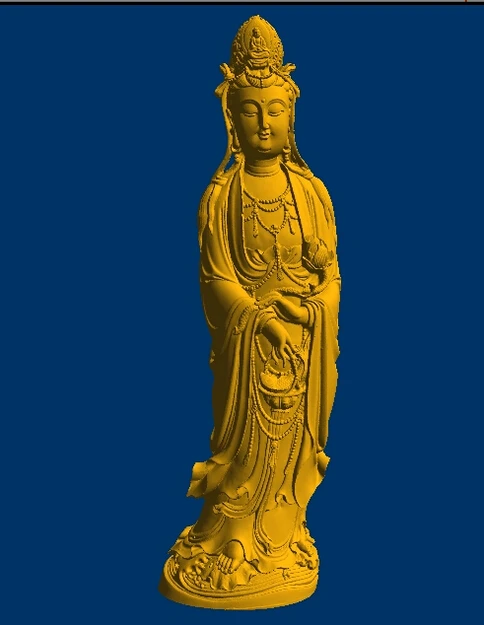 3D model relief stl format for CNC Goddess Of Mercy with basket_27 STL