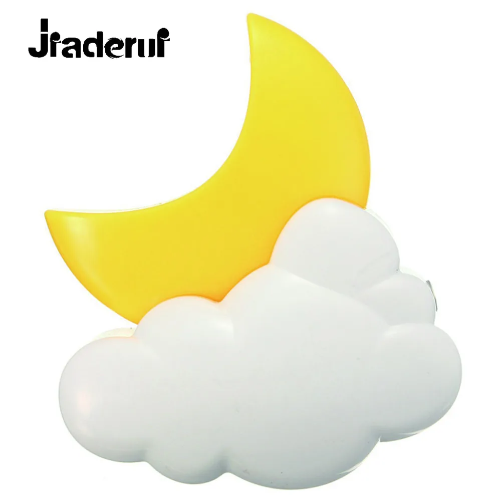 Jiaderui 2018 детская комната LED Moon Cloud ночник Авто Датчик Света Ночная Лампа AC 110V 220V