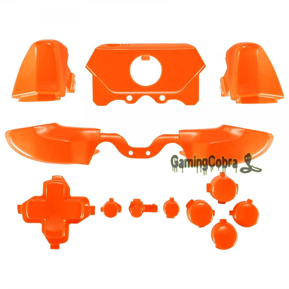 

Glossy Orange Full Set RTLB RBLB Dpad Buttons for Xbox One Controller
