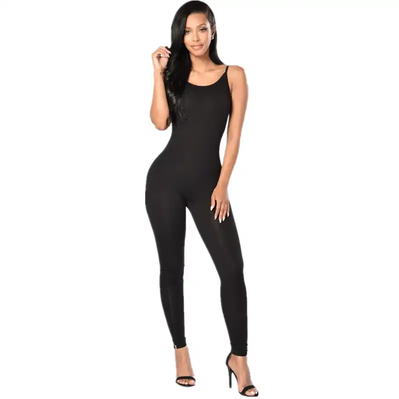 noodle strap jumpsuit