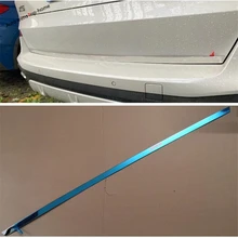 Yimaautotrims Rear Trunk Tailgate & Upper Tail Door Decoration Strip Streamer Cover Kit Fit For BMW X5 G05 2019 2020 Exterior 1pcs for bmw body door tailgate tail cover rear cover plug connector used