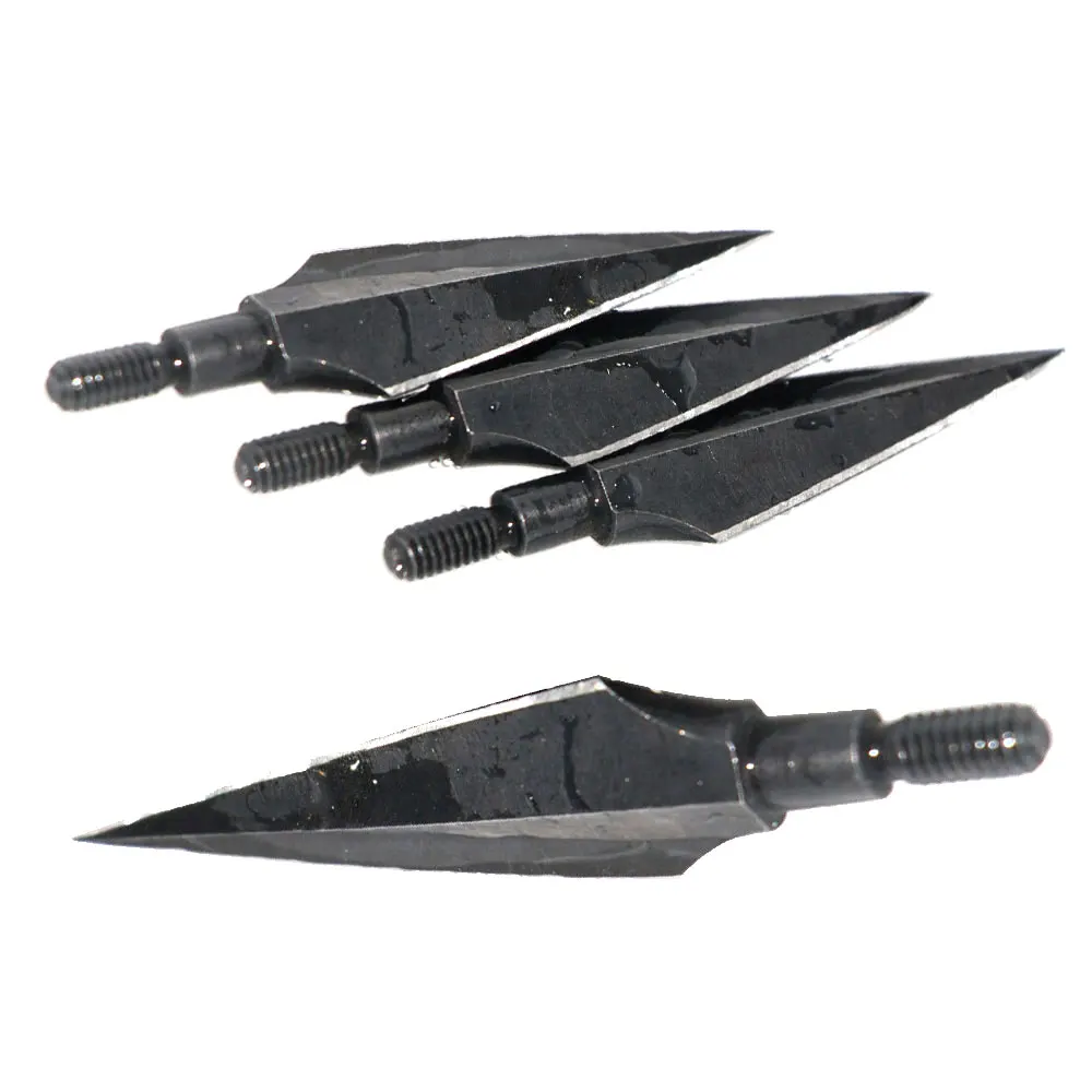 3PCS Sharp Carbon Steel Rotary Arrow Heads for compound bow and crossbow WQ 