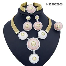 Yulaili African Dubai Jewelry Sets For Women Accessories Gold Color Crystal Wedding Bridal Necklace Earrings Bracelet Ring Sets Yulaili African Dubai Jewelry Sets For Women Accessories Gold Color Crystal Wedding Bridal Necklace Earrings Bracelet Ring Sets