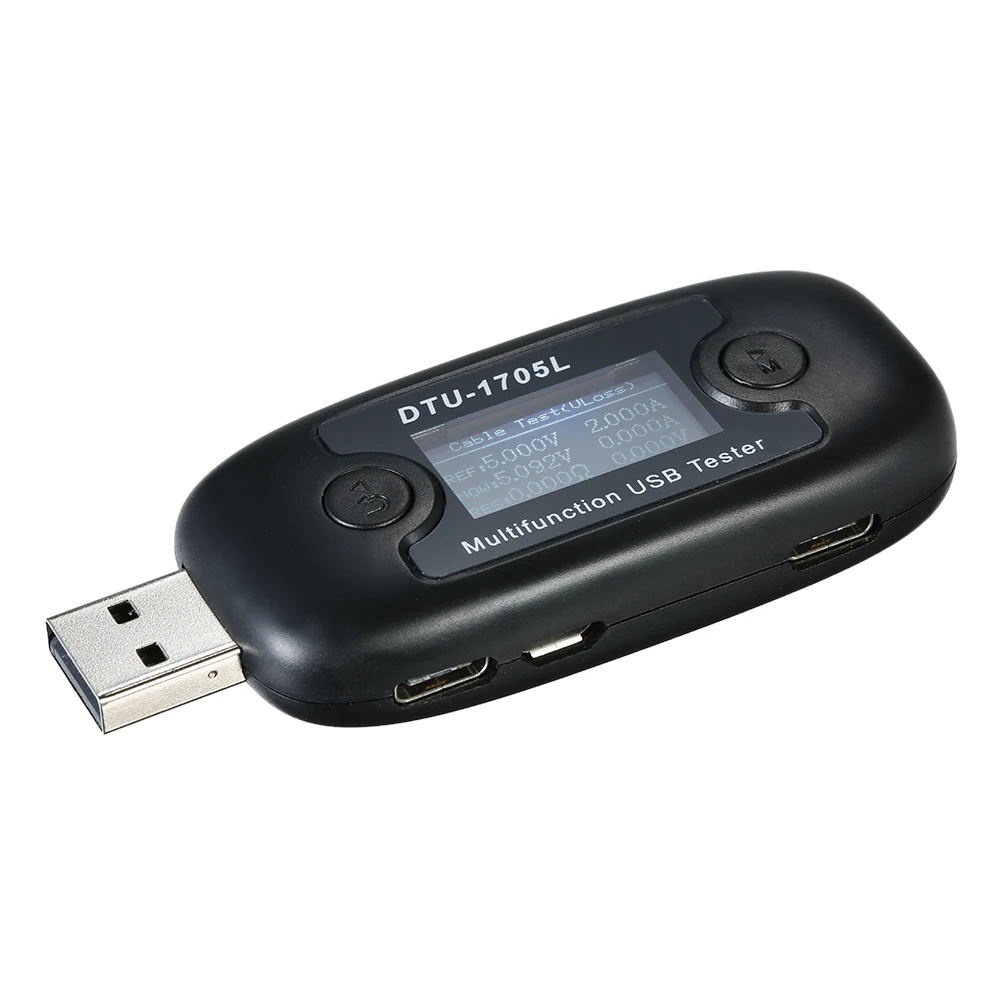 

Professional USB Tester Voltage Current Power Meter cable resistance Tester with Fast Charging Trigger DTU-1705L