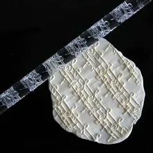 Полимерная глина инструменты акриловая скалка для торта инструменты акриловая тисненая скалка для помадки акриловая печать булавка