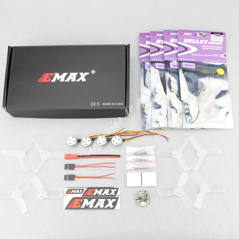 EMAX RS1104 5250kv бесщеточные двигатели с T2345 4 пара пропеллеров F3 Фемто 6A пуля BLHeli_S ESC для