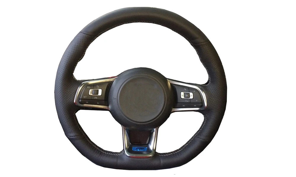 Оплетка рулевого колеса автомобиля для Volkswagen Golf 7 GTI Golf R MK7 VW Polo GTI Scirocco /чехол на руль на заказ