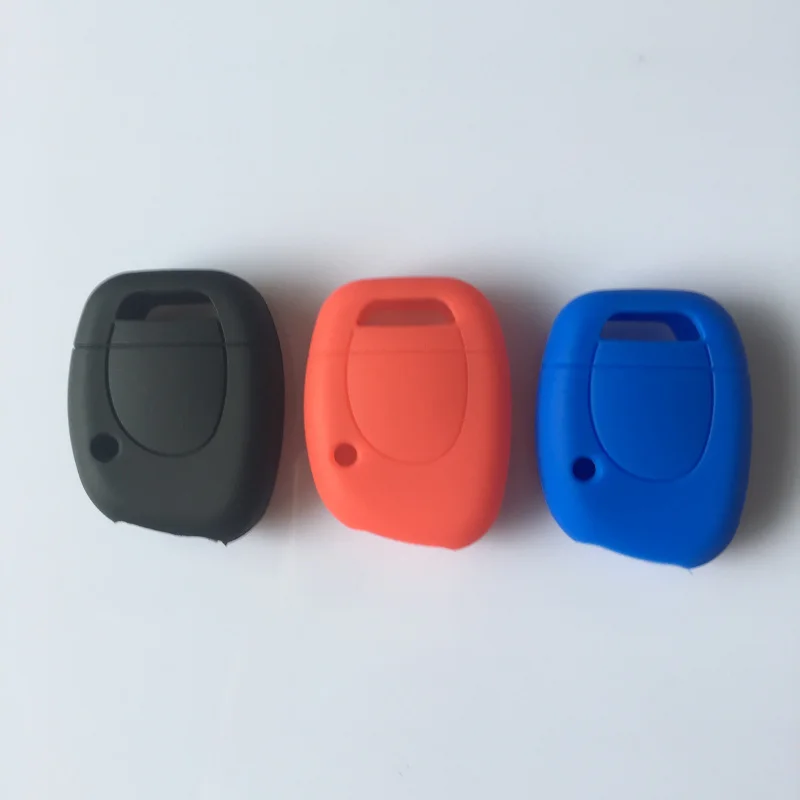 

1pc of New Replacement soft Silicone cover case holder for renault Clio Kangoo Master 1 button remote Key shell blank