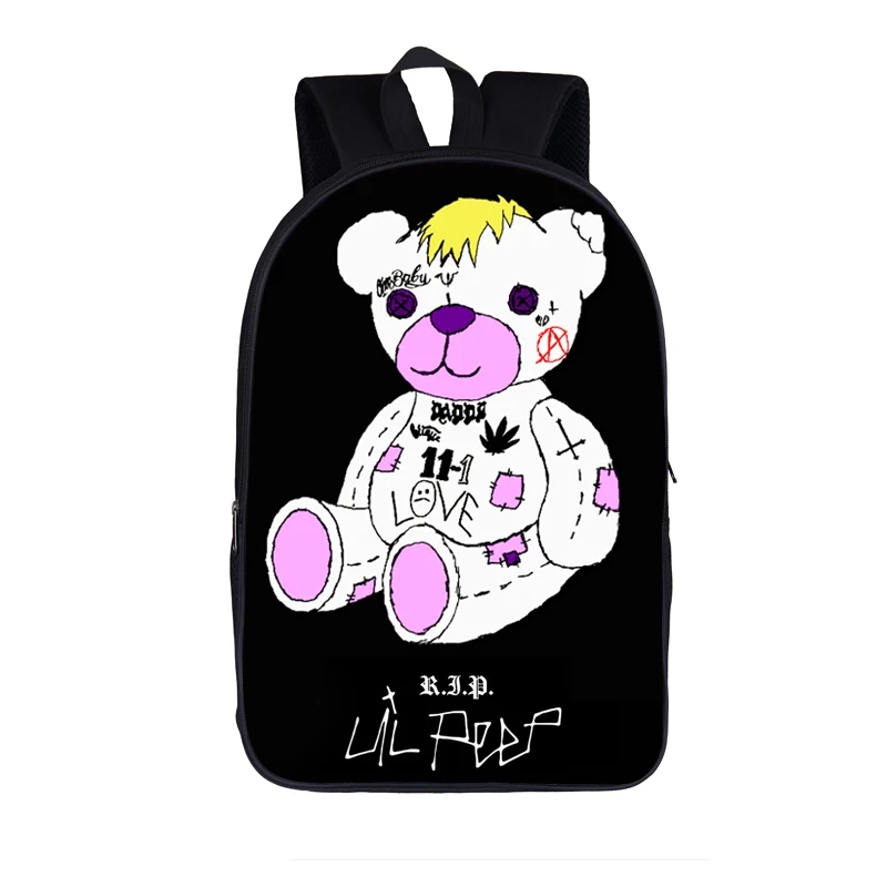 Рюкзак rapper Lil Peep/Xxxtentacion для женщин и мужчин, рюкзак в стиле хип-хоп, студенческие школьные сумки для подростков, для мальчиков и девочек, рюкзак
