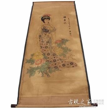 

Antique calligraphy and painting, Tang Yin Yang's living room drawing