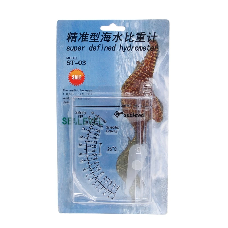 

Marine Hydrometer Reef Fish Tank Aquarium Water Salinity Specific Gravity Test Fish Aquatic Pet Supplies Parts