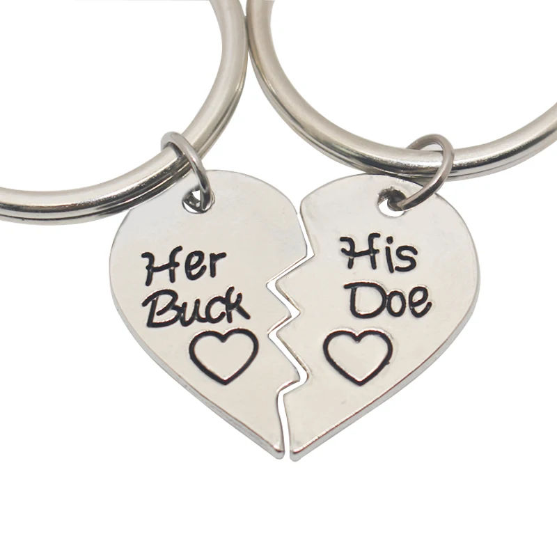 Fashion-Elk-Deer-Love-Heart-Couple-Pendant-Keychain-Accessories-Jewelry-Creative-Letter-Her-Buck-His-Doe (2)