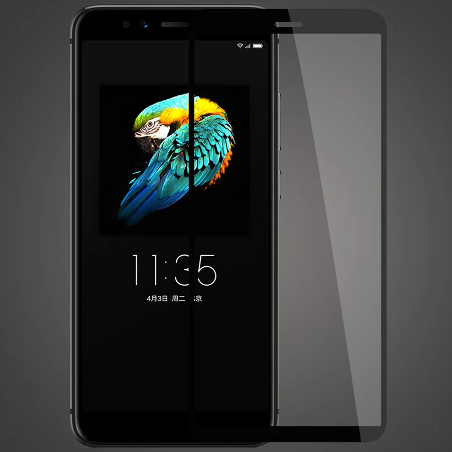 Закаленное стекло с полным покрытием для Lenovo S5 2 шт. защитная пленка K520