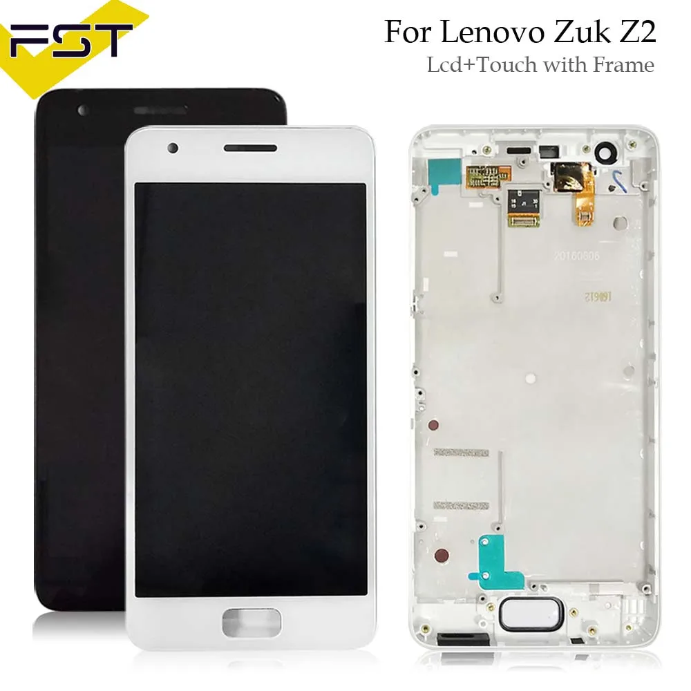 ЖК-дисплей и дигитайзер сенсорного экрана в сборе для Lenovo ZUK Z2 черный/белый замена