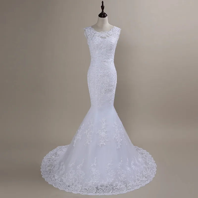 

QQ Lover Mermaid Wedding Dresses 2019 Plus Size Wedding Dress