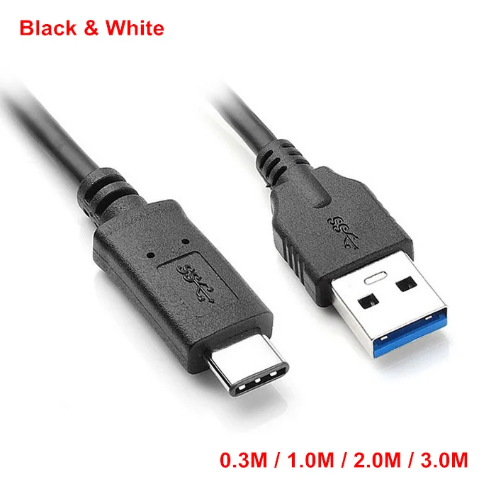 30 см, 1 м, 2 м, 3 м, USB 3,0, 3,1 type-C, Штекерный соединитель, USB-C-type A, двусторонний кабель для передачи данных