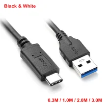 30cm 1m 2m 3m USB 3.0 3.1 Type C Male Connector USB C to Type A Male Reversible Data Cable