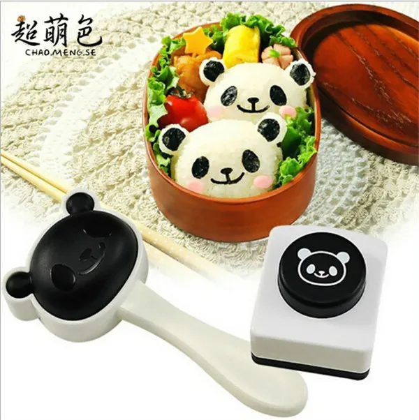The new super cute panda rice ball mould sushi DIY suit creative kitchen tools