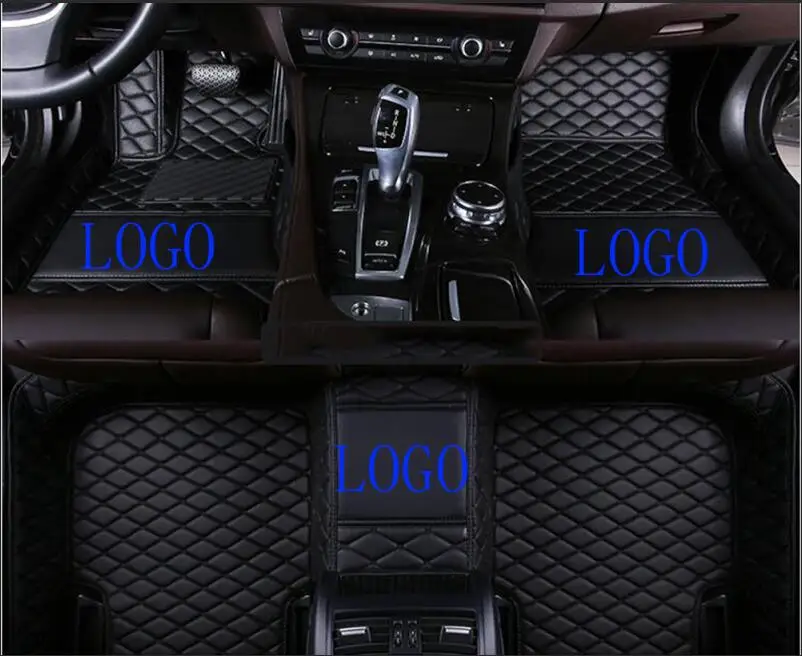 

Fit for BMW 2 series wagon F45 car carpets + logo Leather Car Floor Auto Mats Waterproof Mat accessory