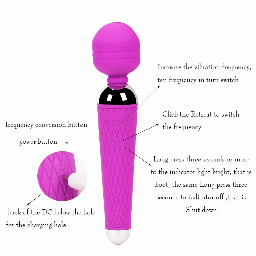 Vibratore orale per clitoride e massaggiatore av magic wand donna_voghion.com
