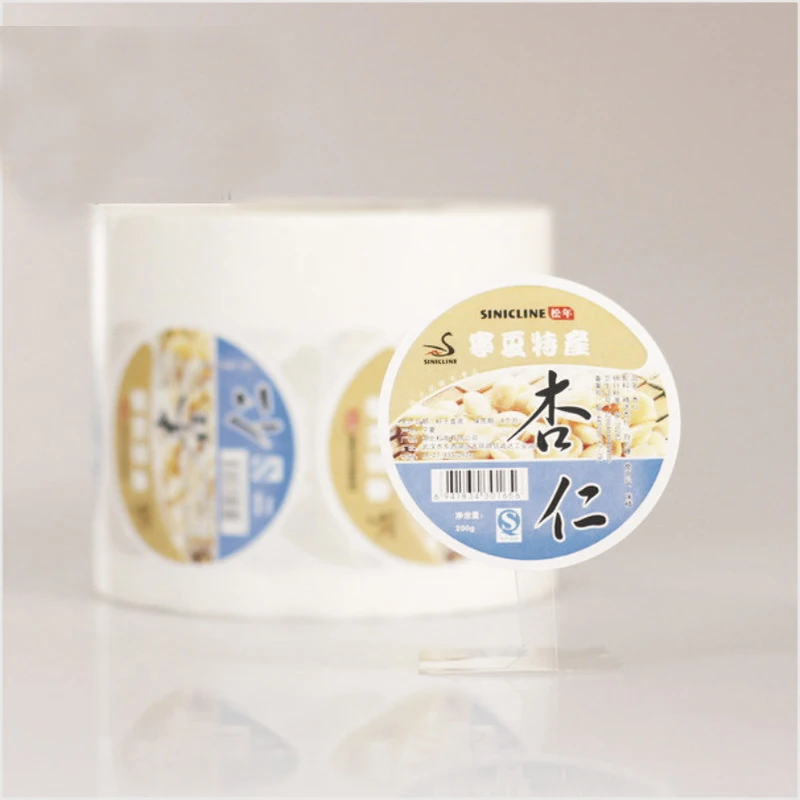 

Hot High Quality Self Adhesive Label Wholesale roll packaging removable waterproof juice fruit plastic bottle labels
