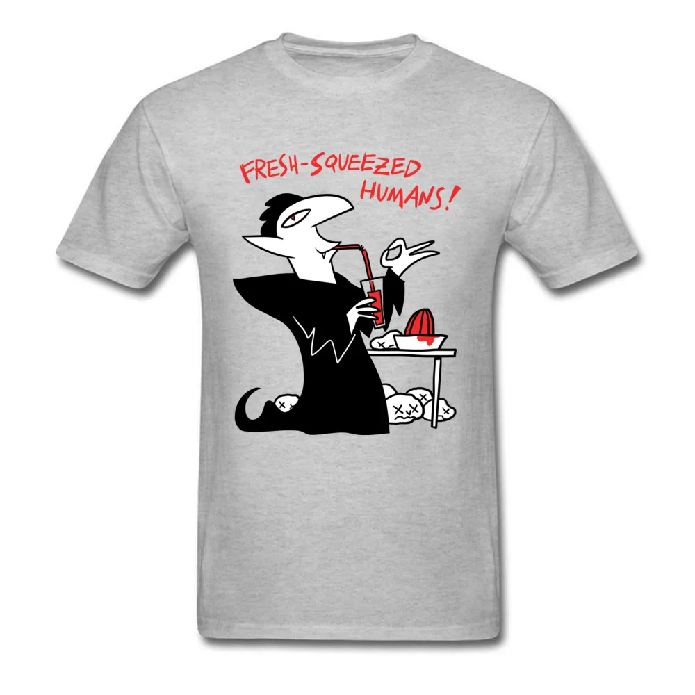Comics Fresh Squeezed Humans Mens T-shirts Newest Father Day Short Sleeve O-Neck 100% Cotton Tops Shirts Custom T Shirt Fresh Squeezed Humans grey