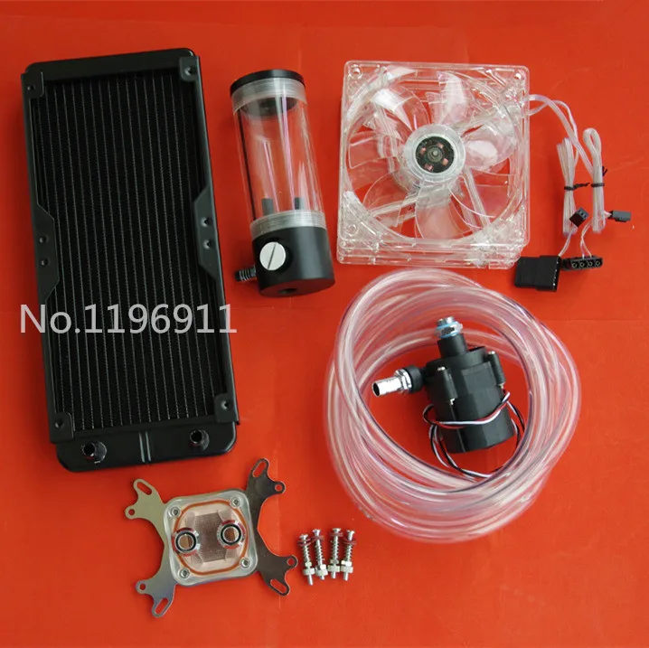  Computer PC CPU/graphics card/Speakers Water Cooling cooler block water tank Adjustable speed pump 