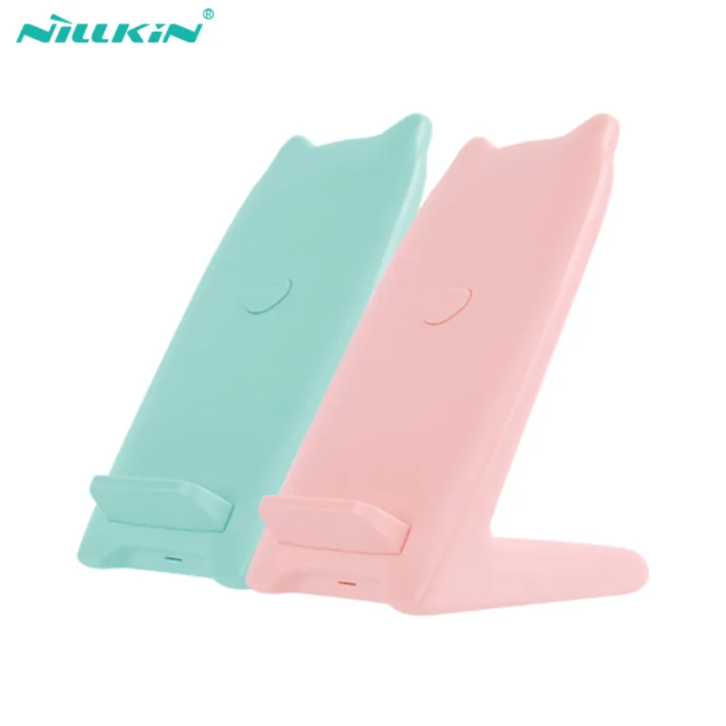 NILLKIN Kitty Fast Wireless Charging Stand For Samsung Galaxy S9 S10 Plus Qi Standard Charger iPhone X XS Mate 20 Pro | Мобильные