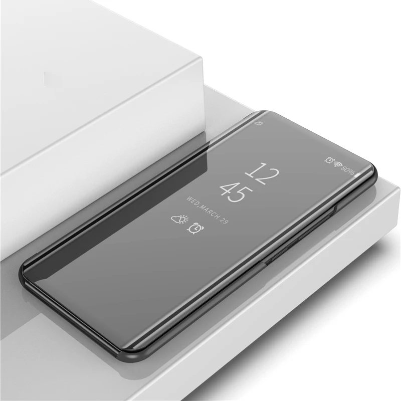 

VIVOV7+ Clear View Mirror Flip Case For VIVO V7 Plus V7+ Cover Luxury PU Leather Smart Cover For VIVO V7 Plus Phone Case