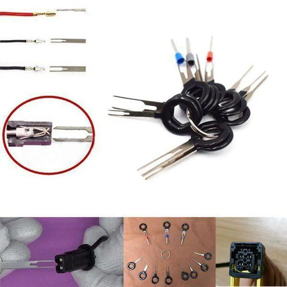 2018 11Pcs/Set Terminal Removal Tools Car Electrical Wiring Crimp