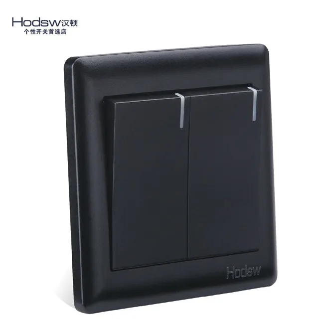 2 Gang 2 Way  Light Switch Push Button Wall Switches Interruptor Pared 10A AC 200V interrupteur mural (6)