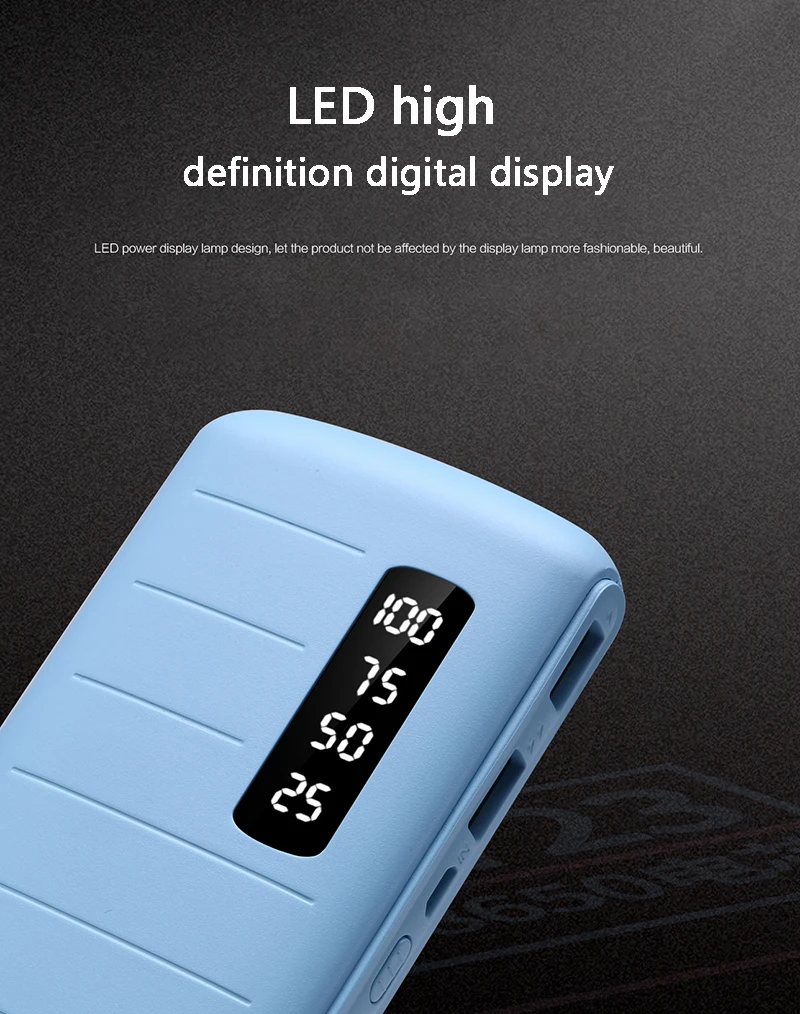 Latest Model 18650 Mobile Power Supply 20000 MAh With Digital Display Charging Creasure Powerbank For Mobile Phone