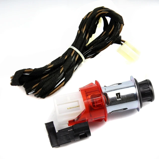 TUKE OEM car Lighter Plug + Wiring wire For Seat VW Passat Beetle Golf