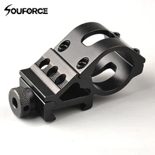 QD 45 градусов смещение с 25,4/30 мм кольцо Охотничья винтовка фонарик кронштейн клип крепление для 20 мм Крепление Пикатинни м