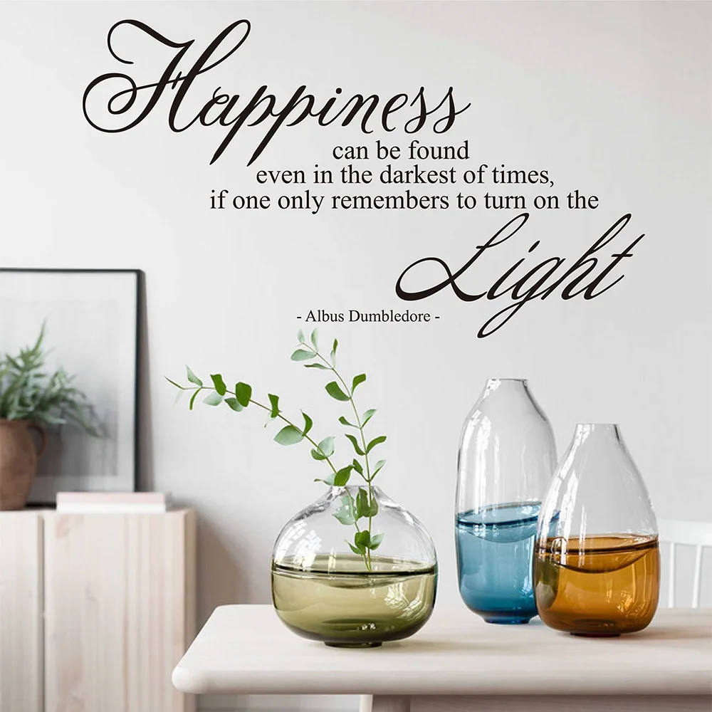 

Harry Potter Wall Decal Happiness Can Be Found Even in the Darkest of Times Vinyl Wall Sticker Boy Sticker 730Q