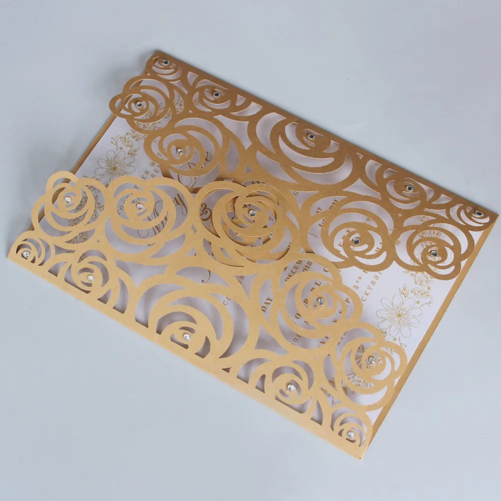 Shiny Invitation Cards With Customized Wording
