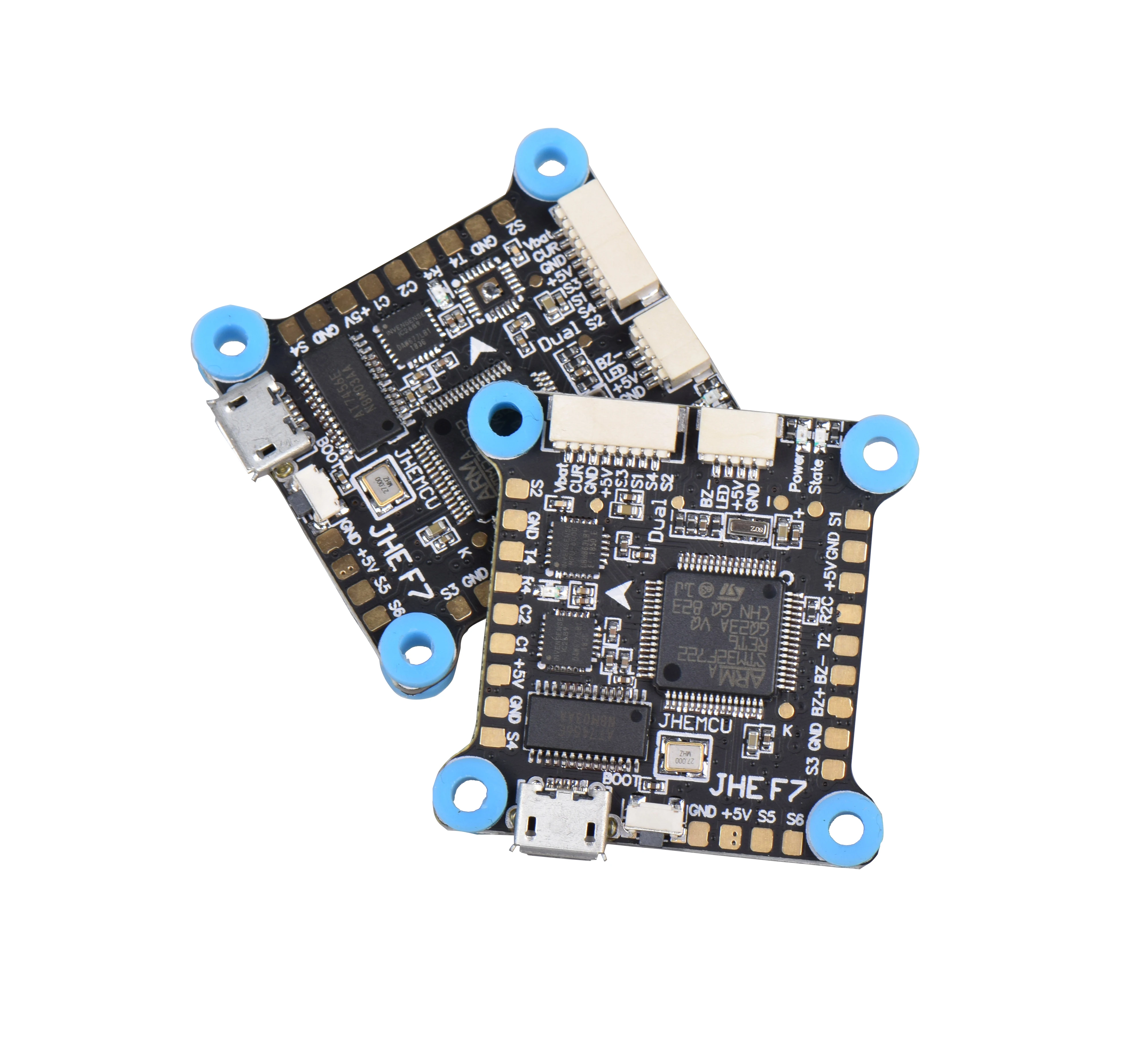 Контроллер полета JHEMCU 30 5x30 5 мм с двойным гироскопом F7 AIO OSD в 8 BEC и черная коробка