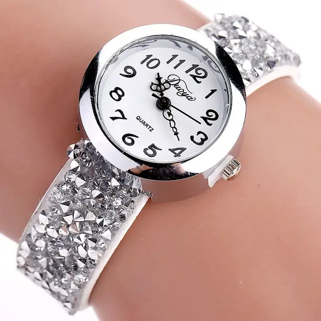 Duoya Brand Watches Women Fashion Crystal Rhinestone Bracelet Watch Ladies Quart Duoya Brand Watches Women Fashion Crystal Rhinestone Bracelet Watch Ladies Quart